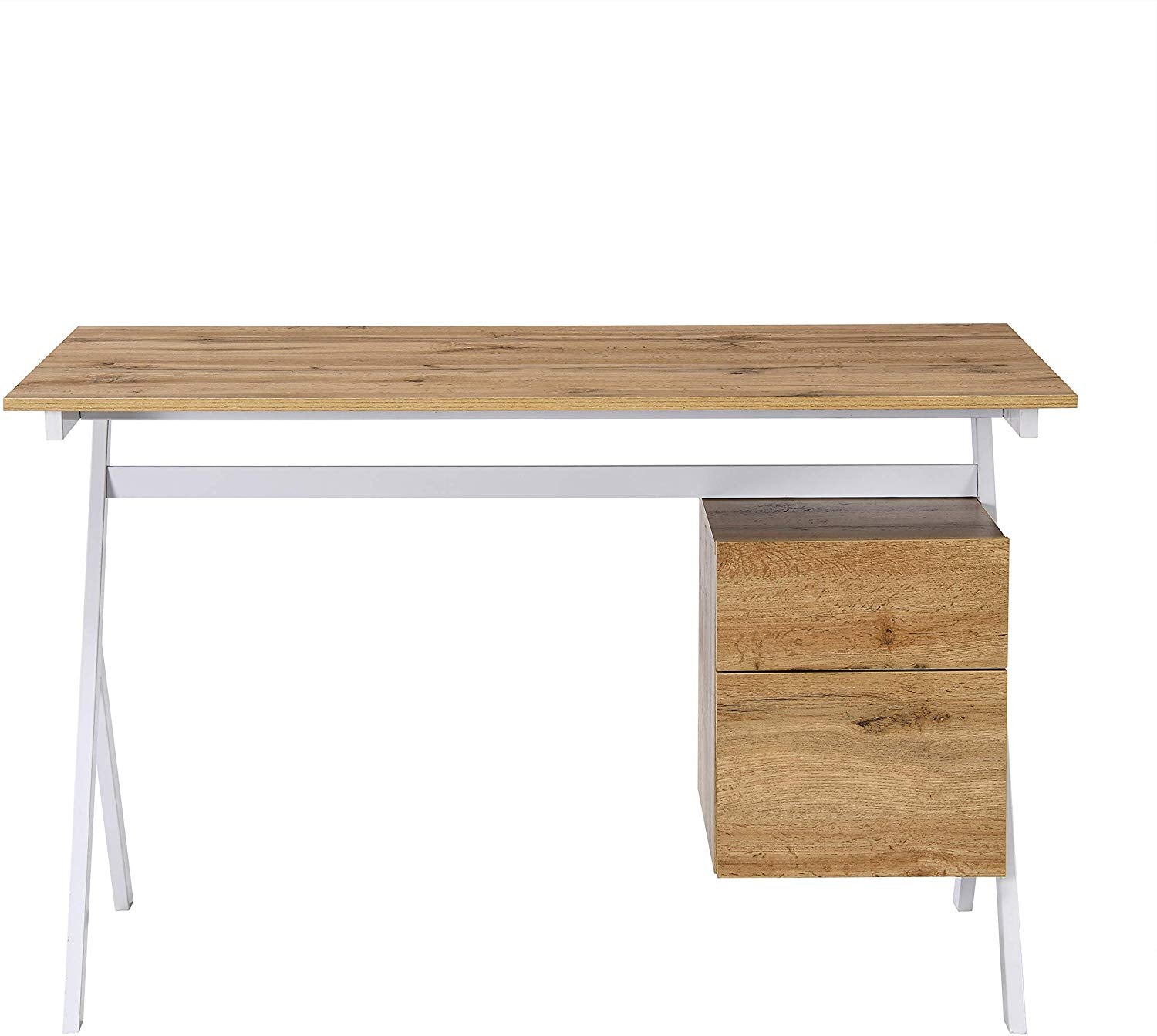 Bàn văn phòng Sion Oak với ngăn kéo và tủ - Ảnh 6