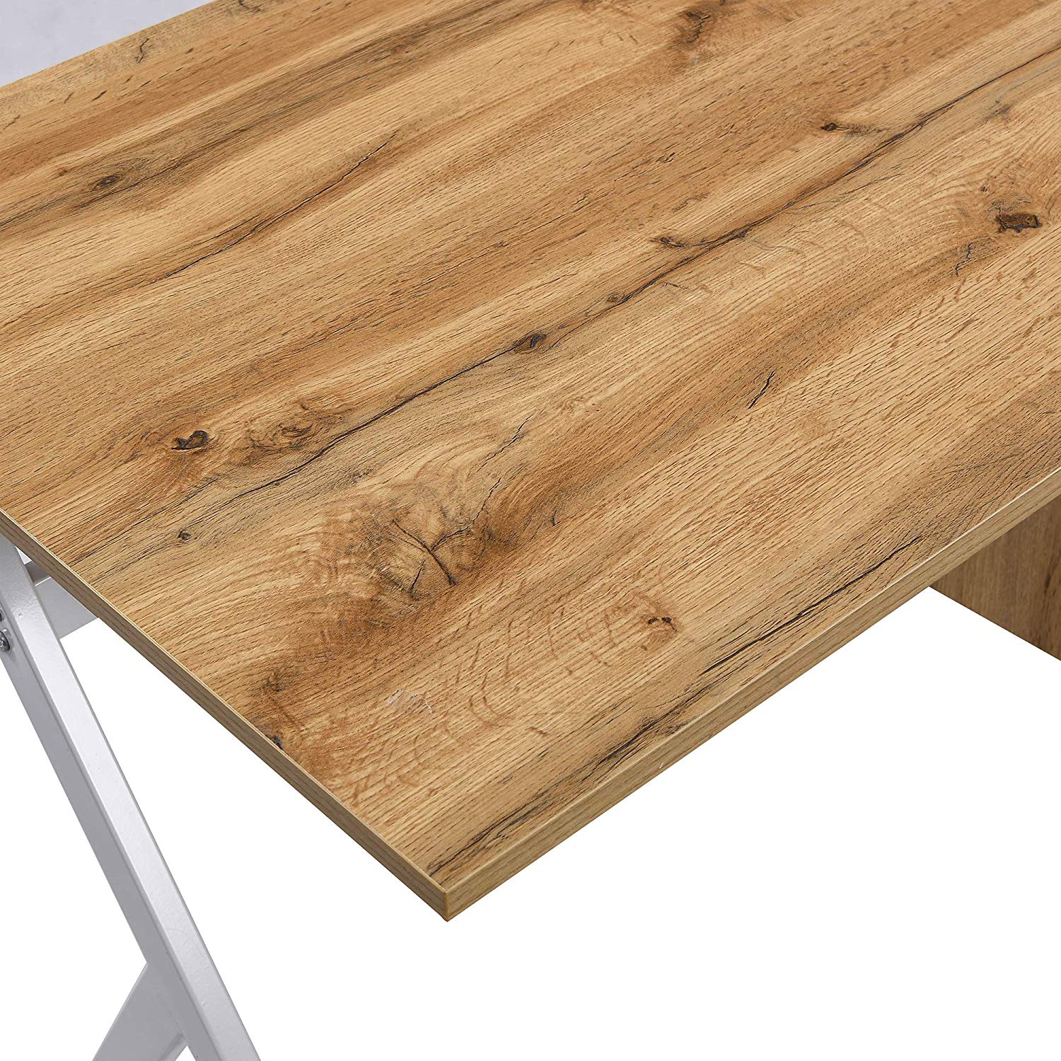 Bàn văn phòng Sion Oak với ngăn kéo và tủ - Ảnh 7
