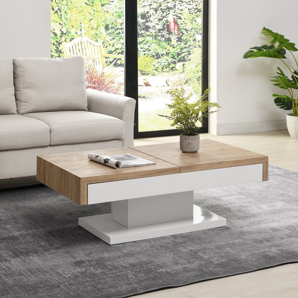 Bàn cà phê lưu trữ Blythe hai khối trượt
