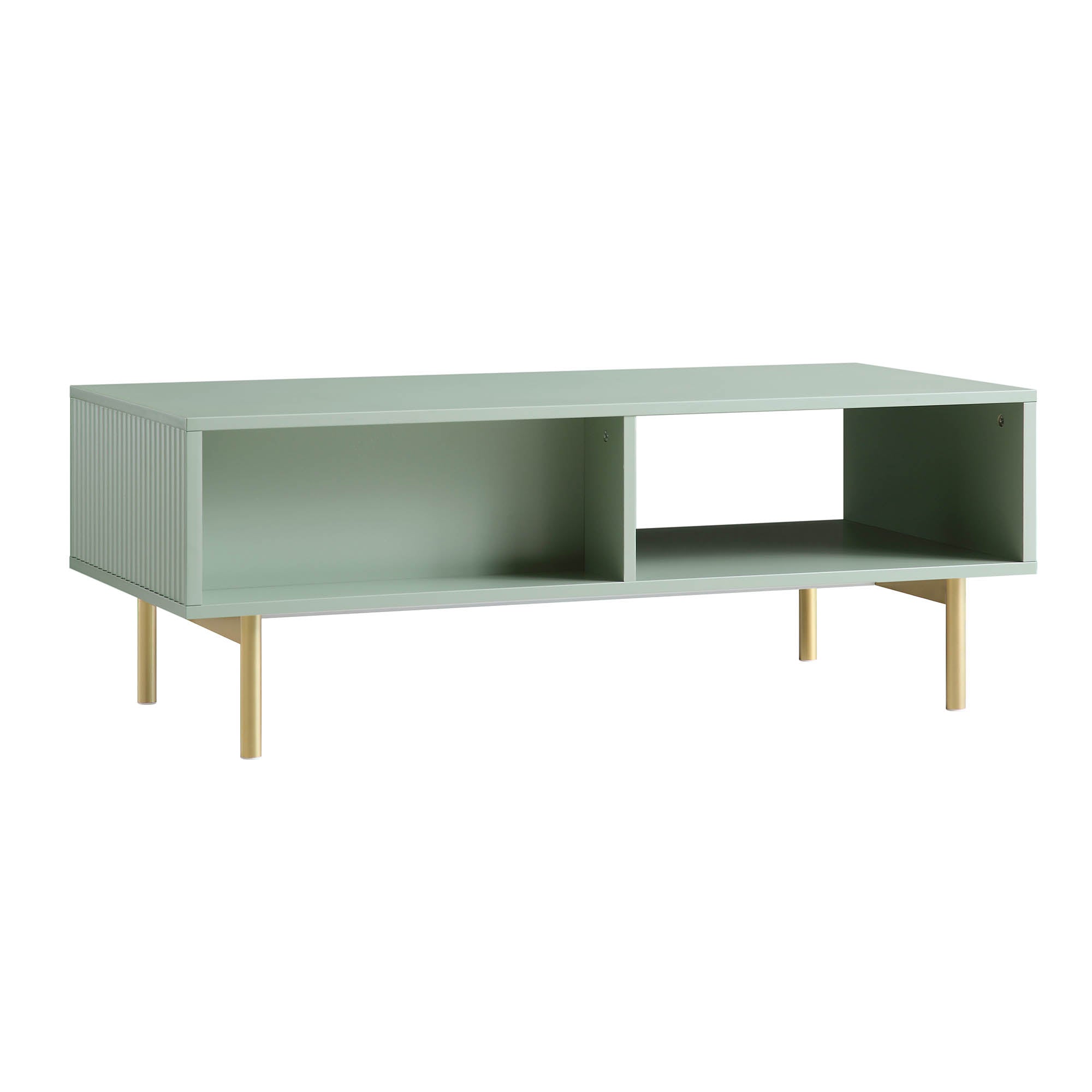 Bàn cà phê Richmond Ridged với ngăn kéo, Matte Sage Green - Ảnh 10