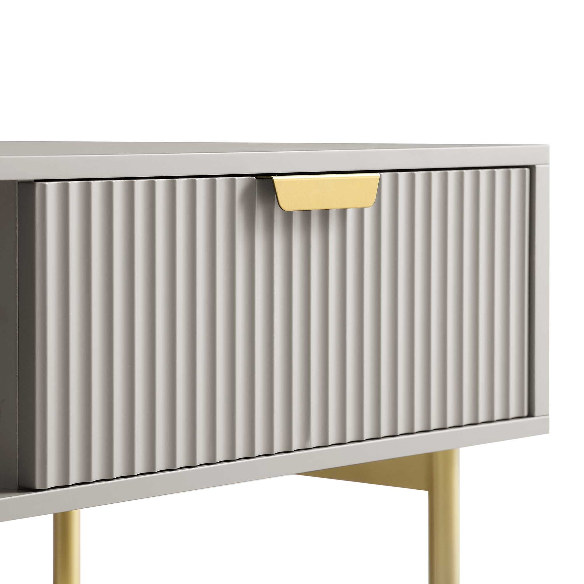 Bàn cà phê Richmond Ridged với ngăn kéo, Matte Taupe - Ảnh 11