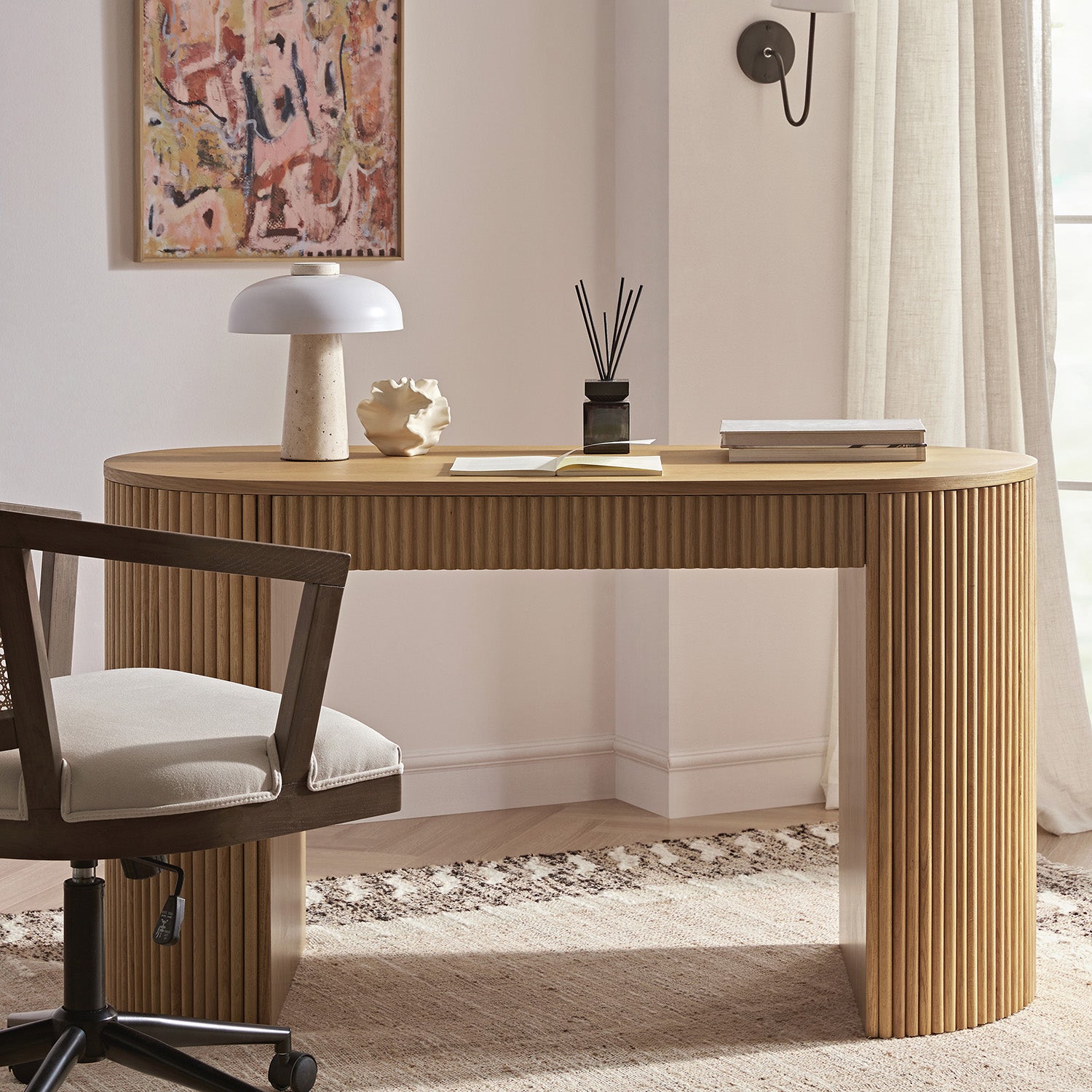 Bàn viết thư Maru 1 - Drawer, Oak - Ảnh 2