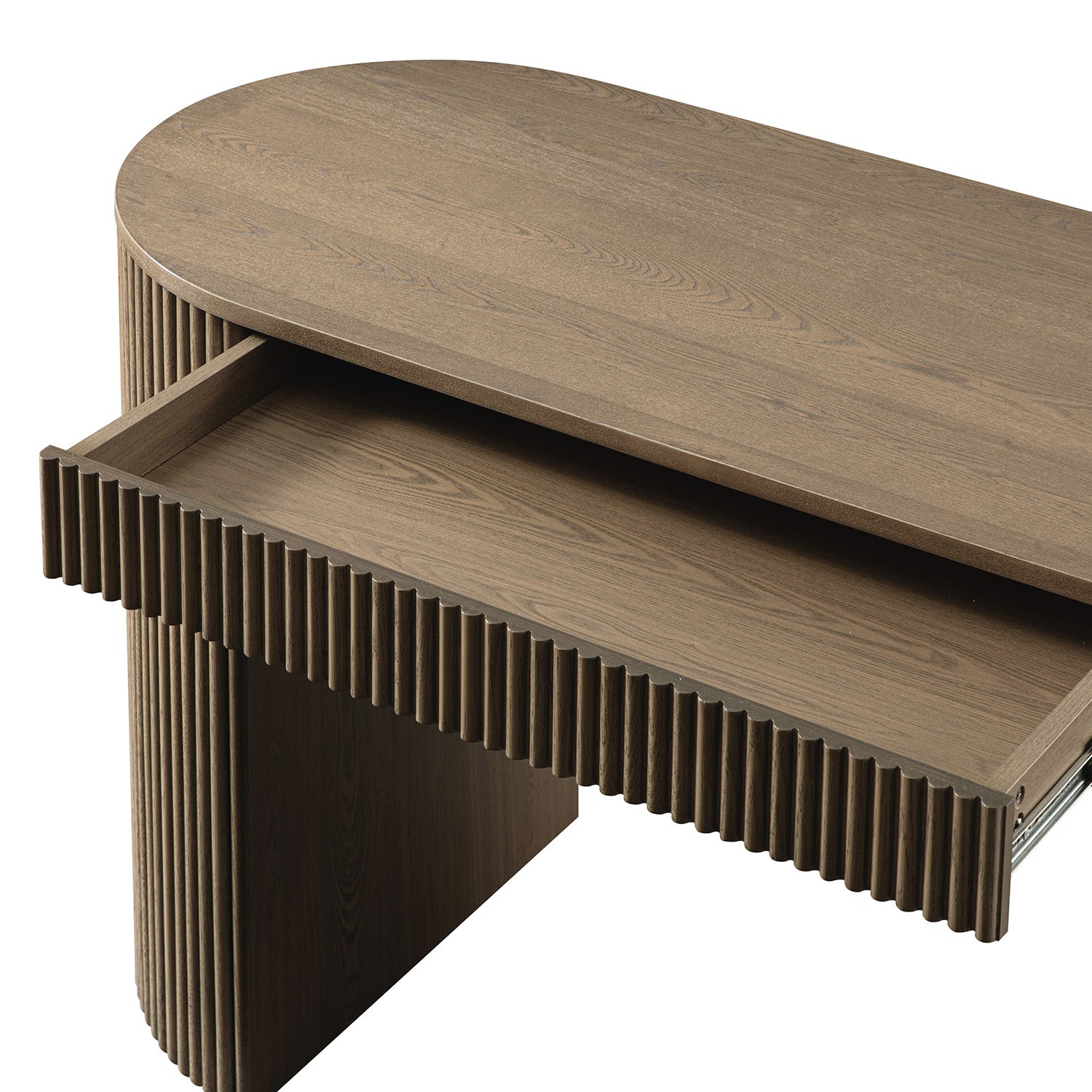 Maru 1 - Bàn viết kéo, Oak bạc - Ảnh 13