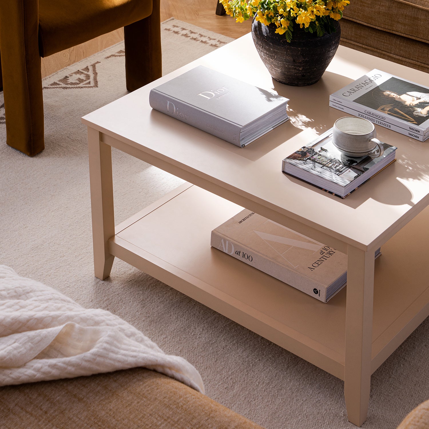 Bàn cà phê Oakham 32 vuông, hồng trần - Ảnh 4