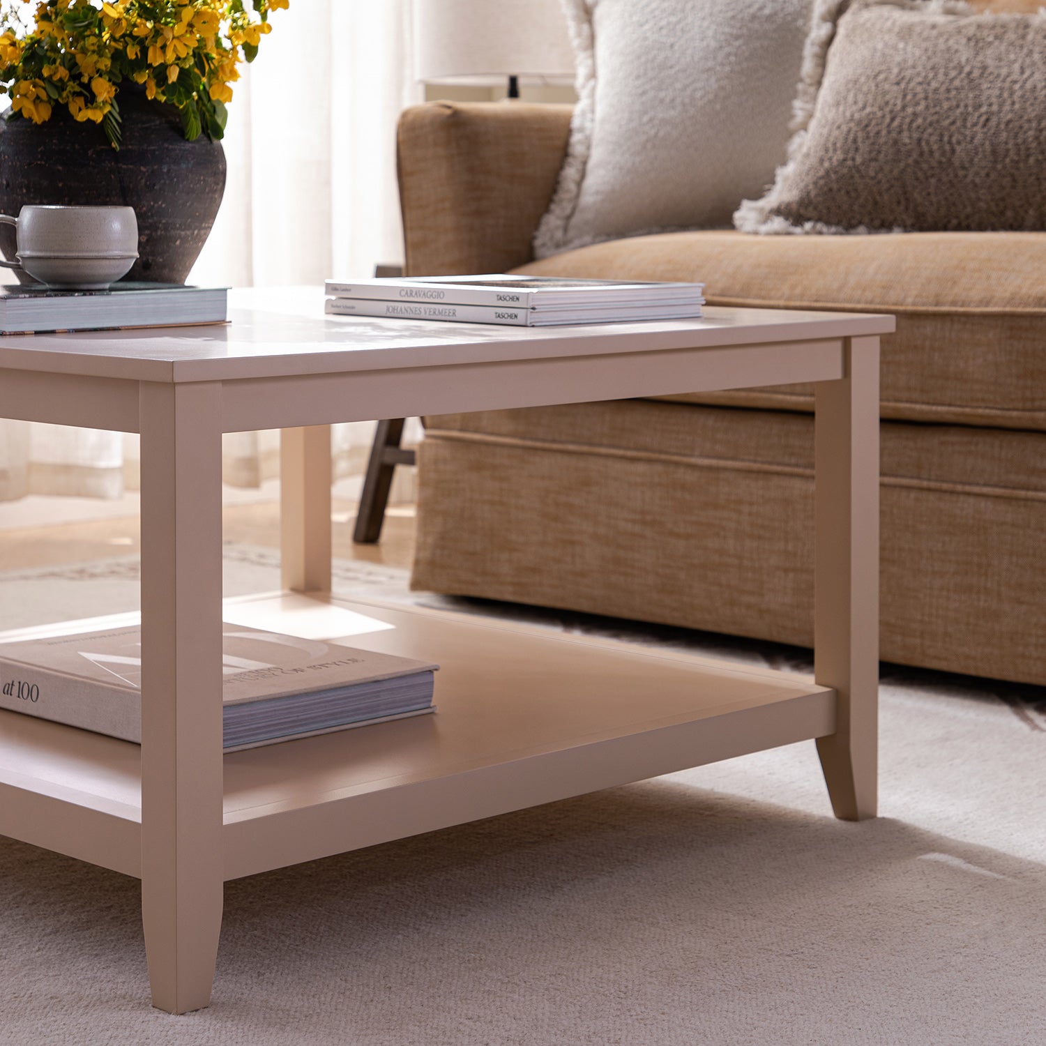 Bàn cà phê Oakham 32 vuông, hồng trần - Ảnh 5