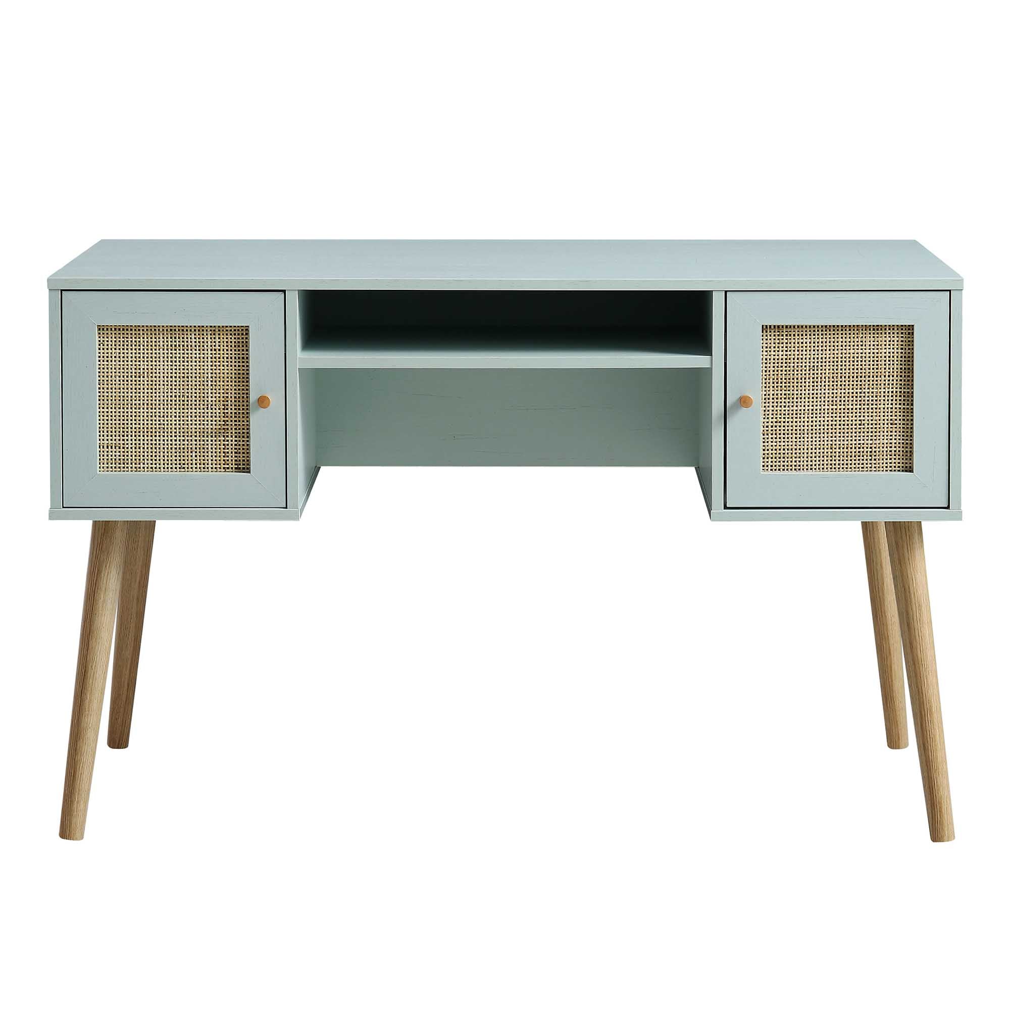 Frances Dệt Rattan 2 Cửa Bàn, Mint - Ảnh 3