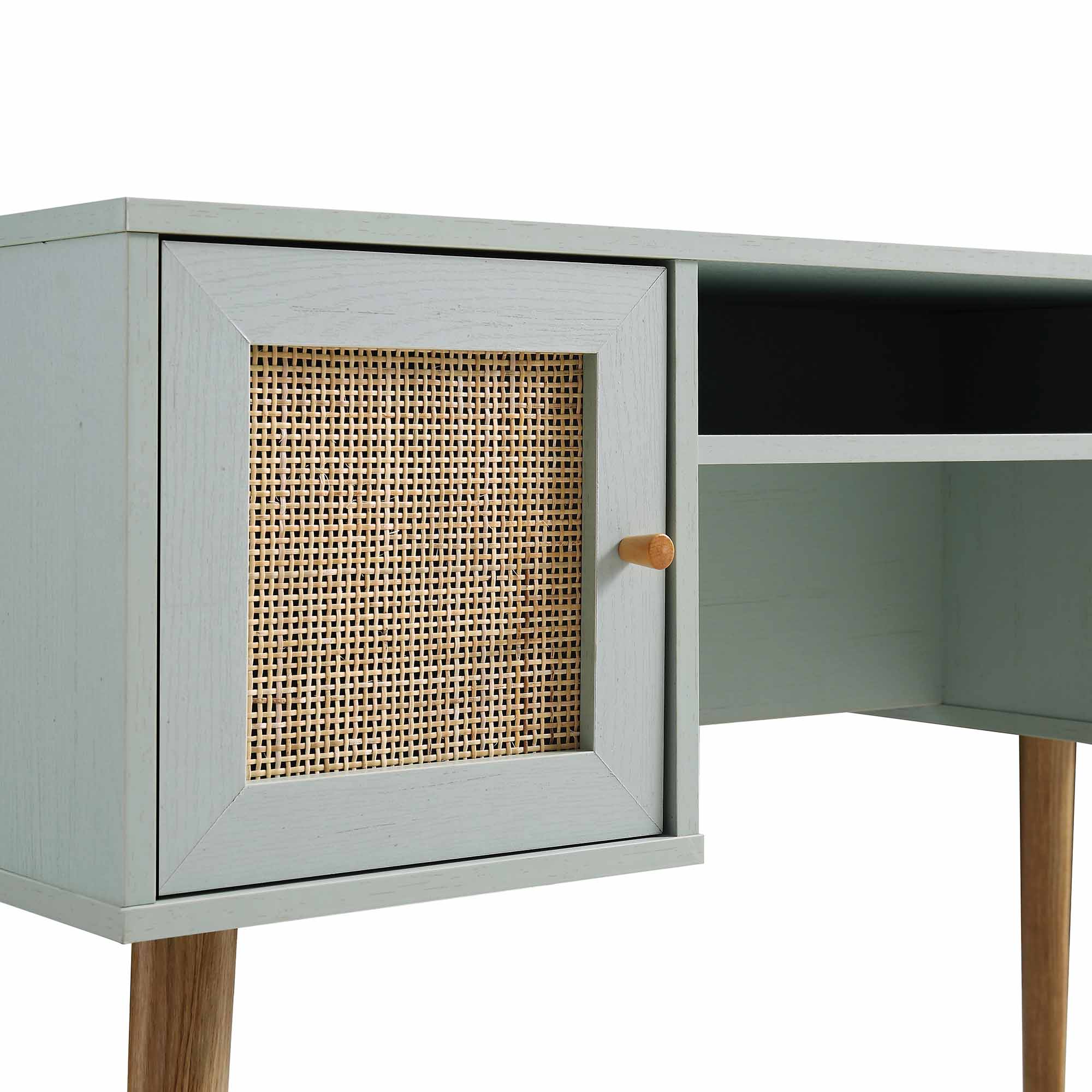 Frances Dệt Rattan 2 Cửa Bàn, Mint - Ảnh 9