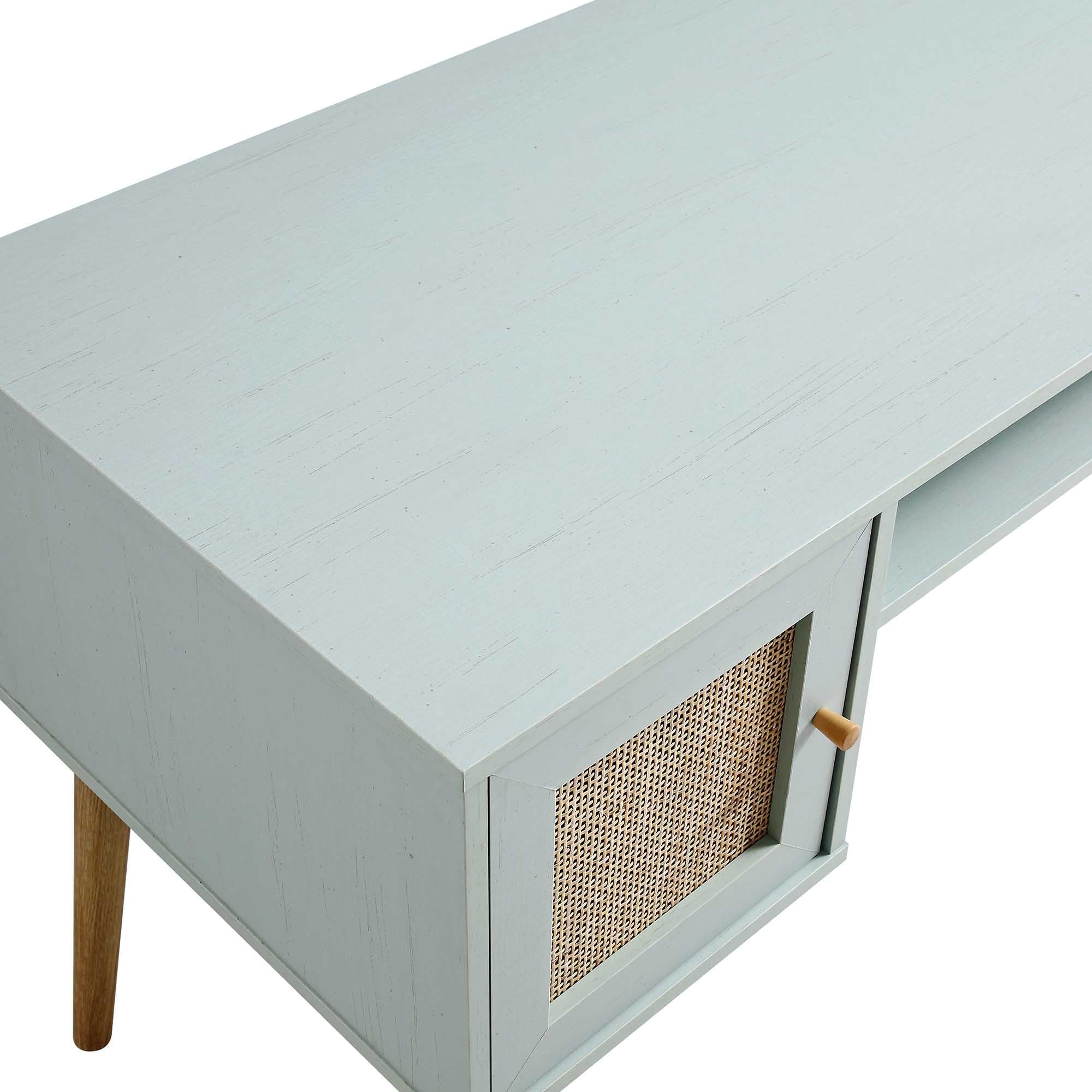 Frances Dệt Rattan 2 Cửa Bàn, Mint - Ảnh 10