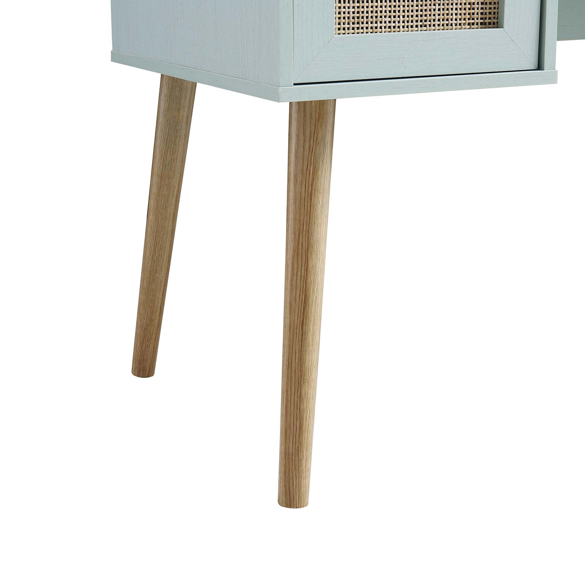 Frances Dệt Rattan 2 Cửa Bàn, Mint - Ảnh 11