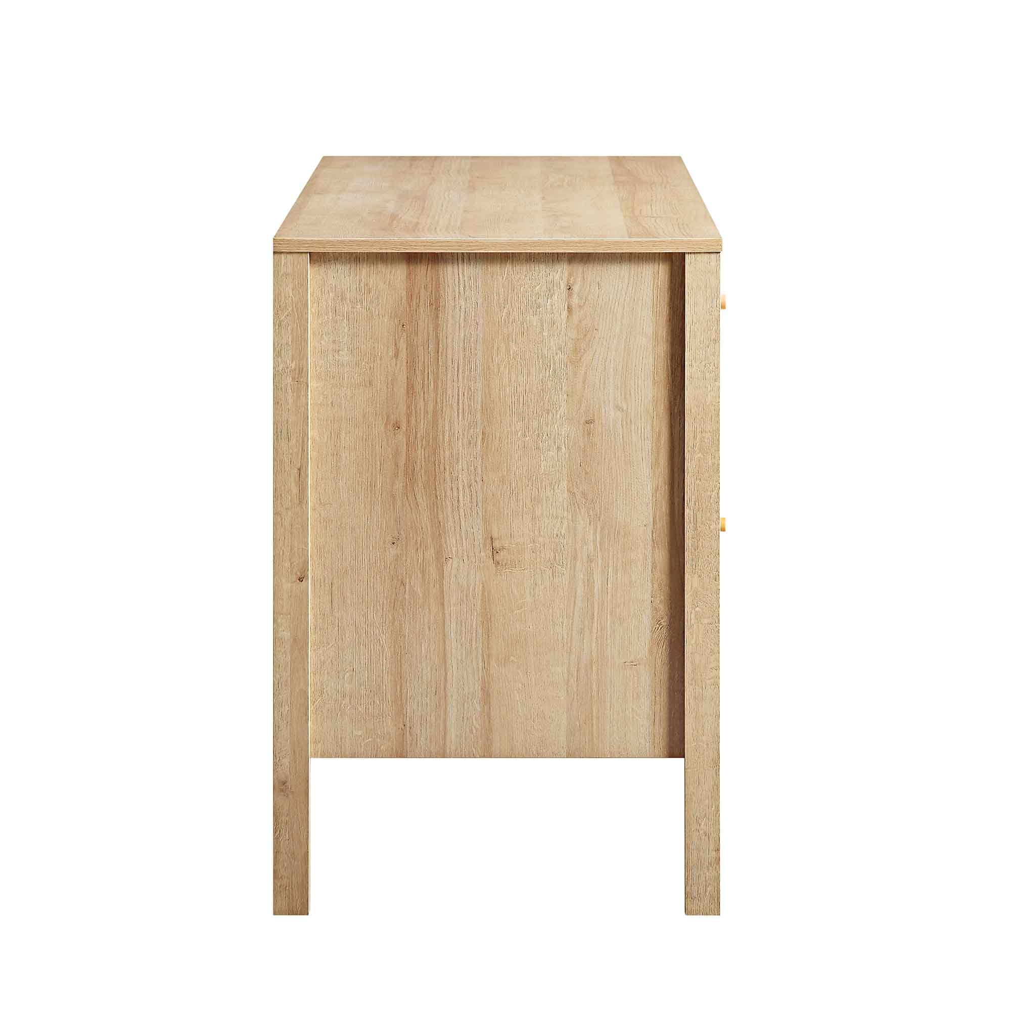 Frances Dệt Rattan 3 ngăn kéo bàn, tự nhiên - Ảnh 10