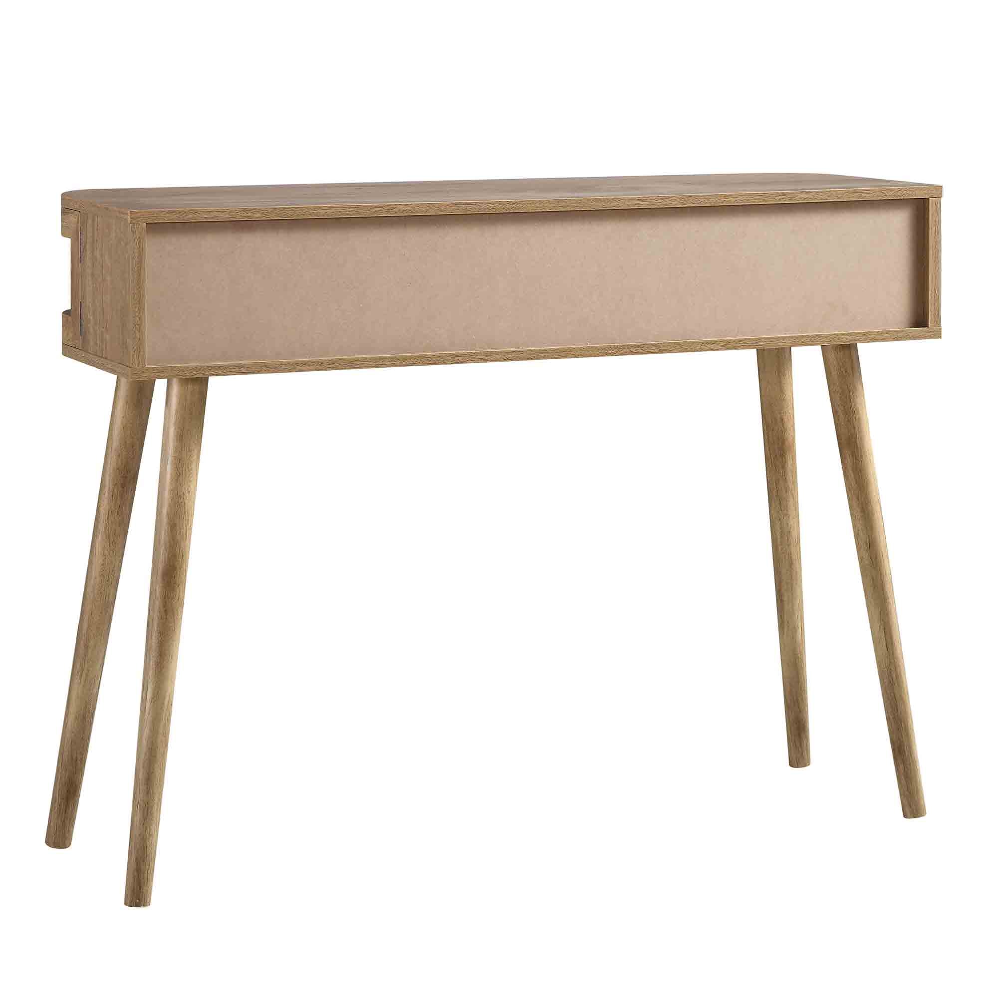 Bàn 2 cửa Curved Rattan Izzy, tự nhiên - Ảnh 10