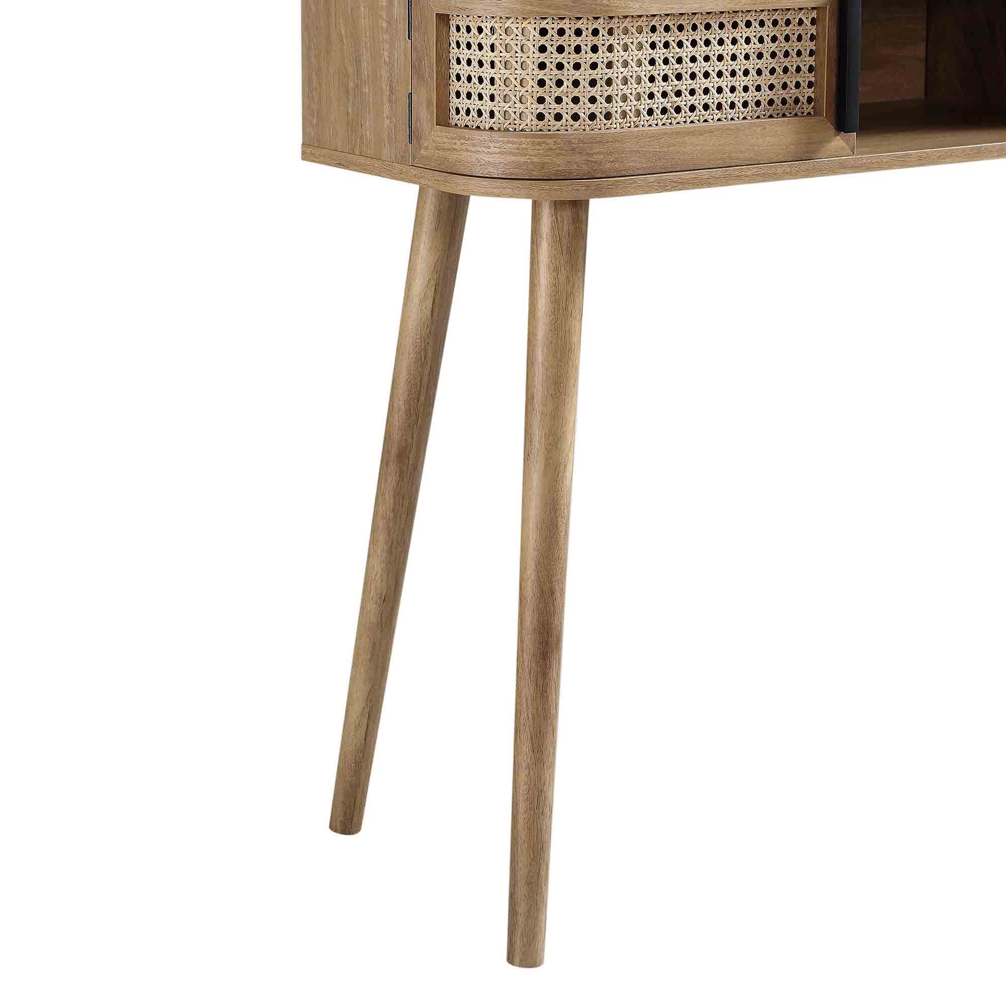 Bàn 2 cửa Curved Rattan Izzy, tự nhiên - Ảnh 14