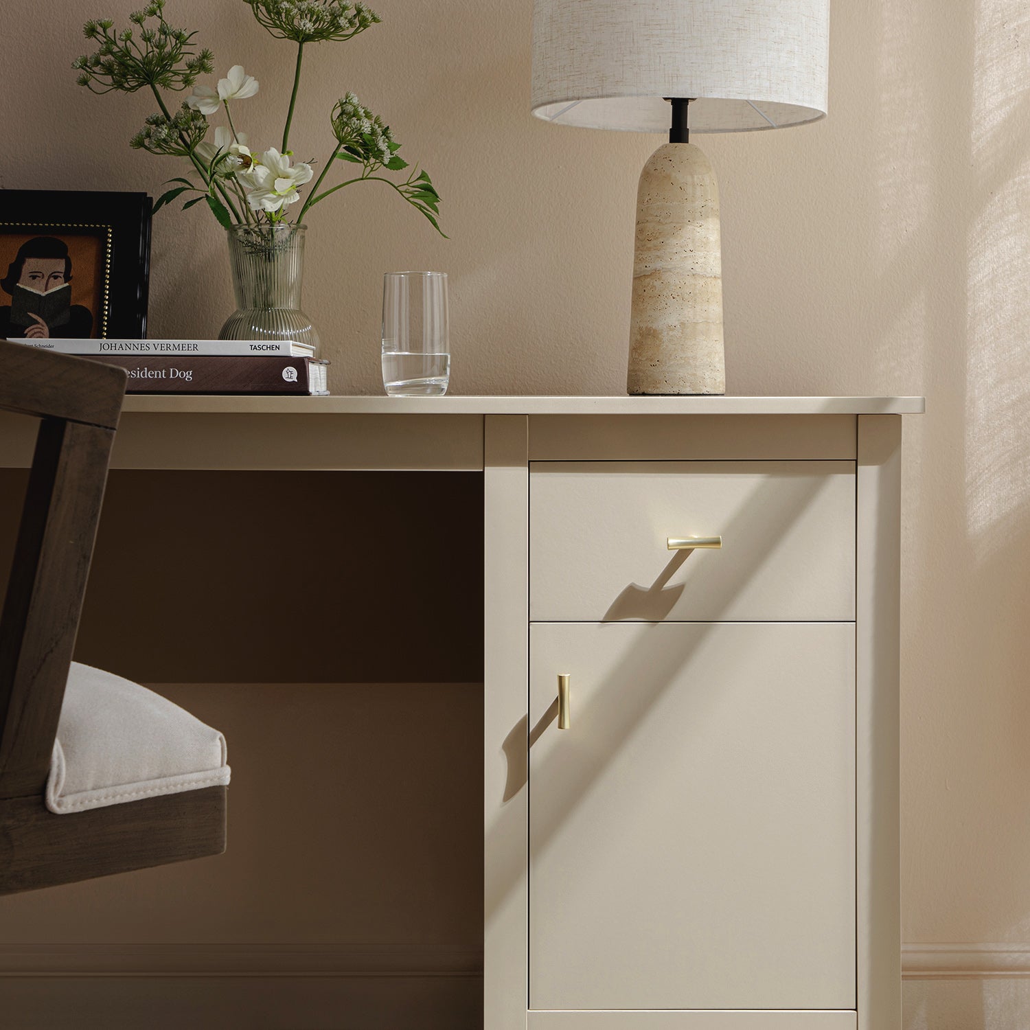 Bàn viết Oakham, Deep Greige - Ảnh 5