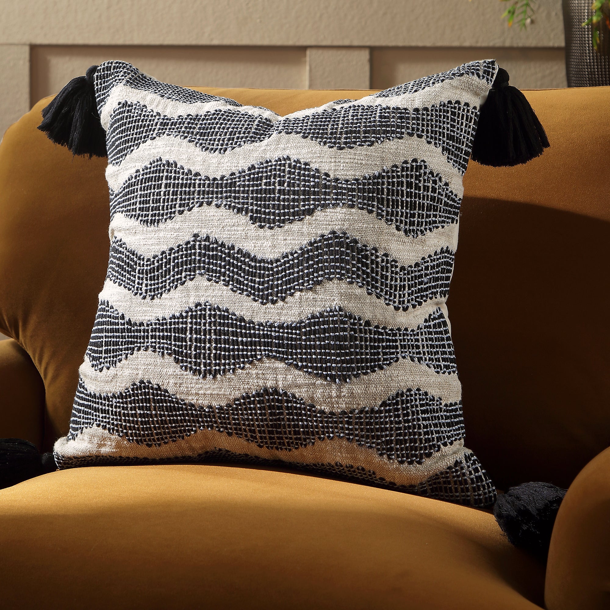 Bộ sưu tập Indigo Capri Navy Cord Pillow - Ảnh 2