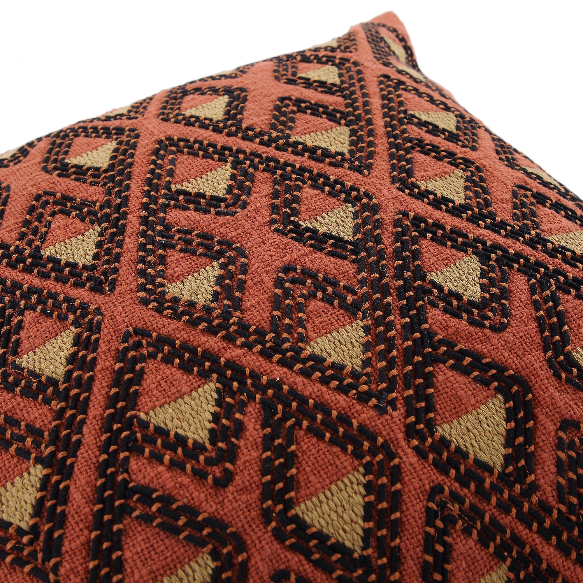 Javari Burnt Terracotta Stitched gối - Ảnh 5