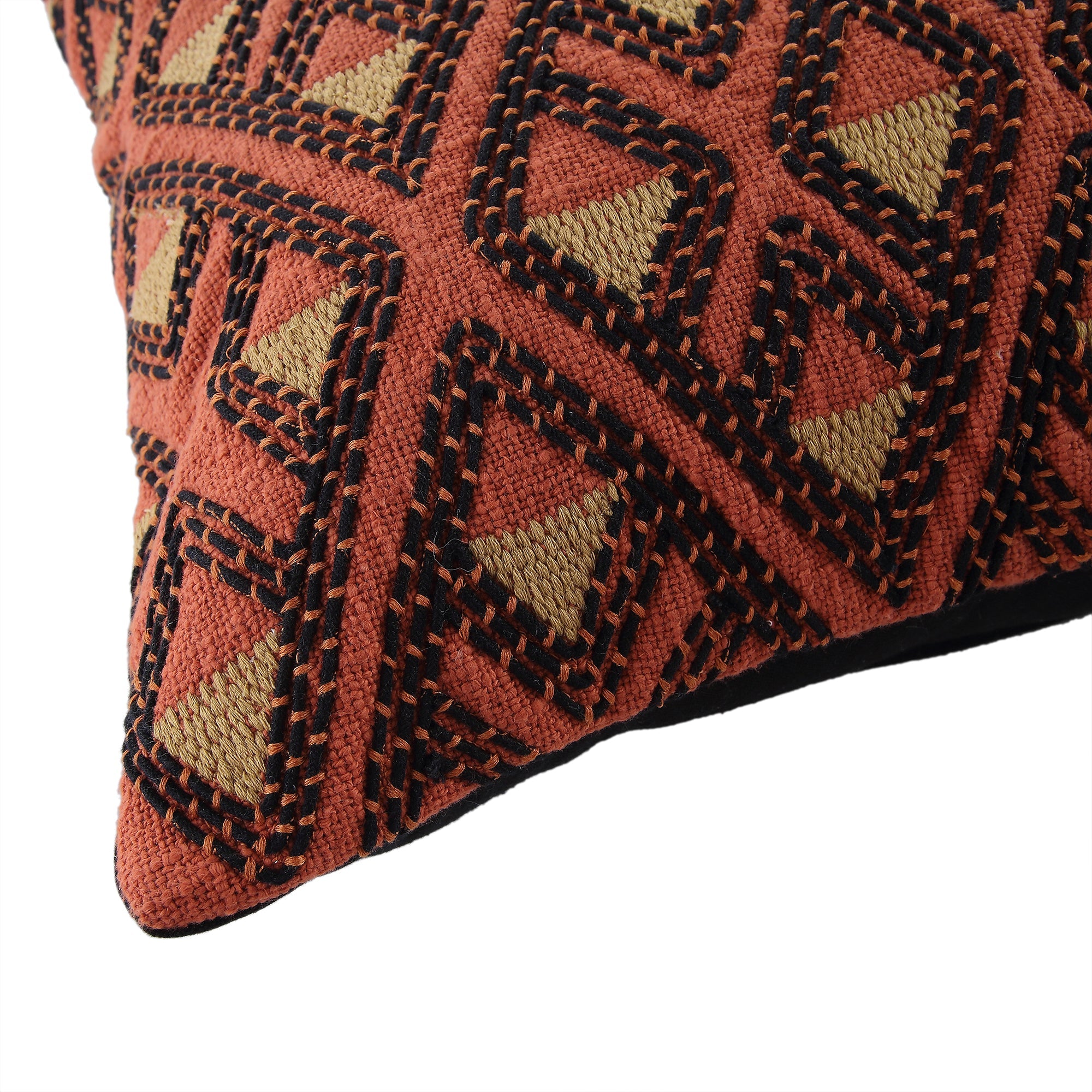 Javari Burnt Terracotta Stitched gối - Ảnh 6