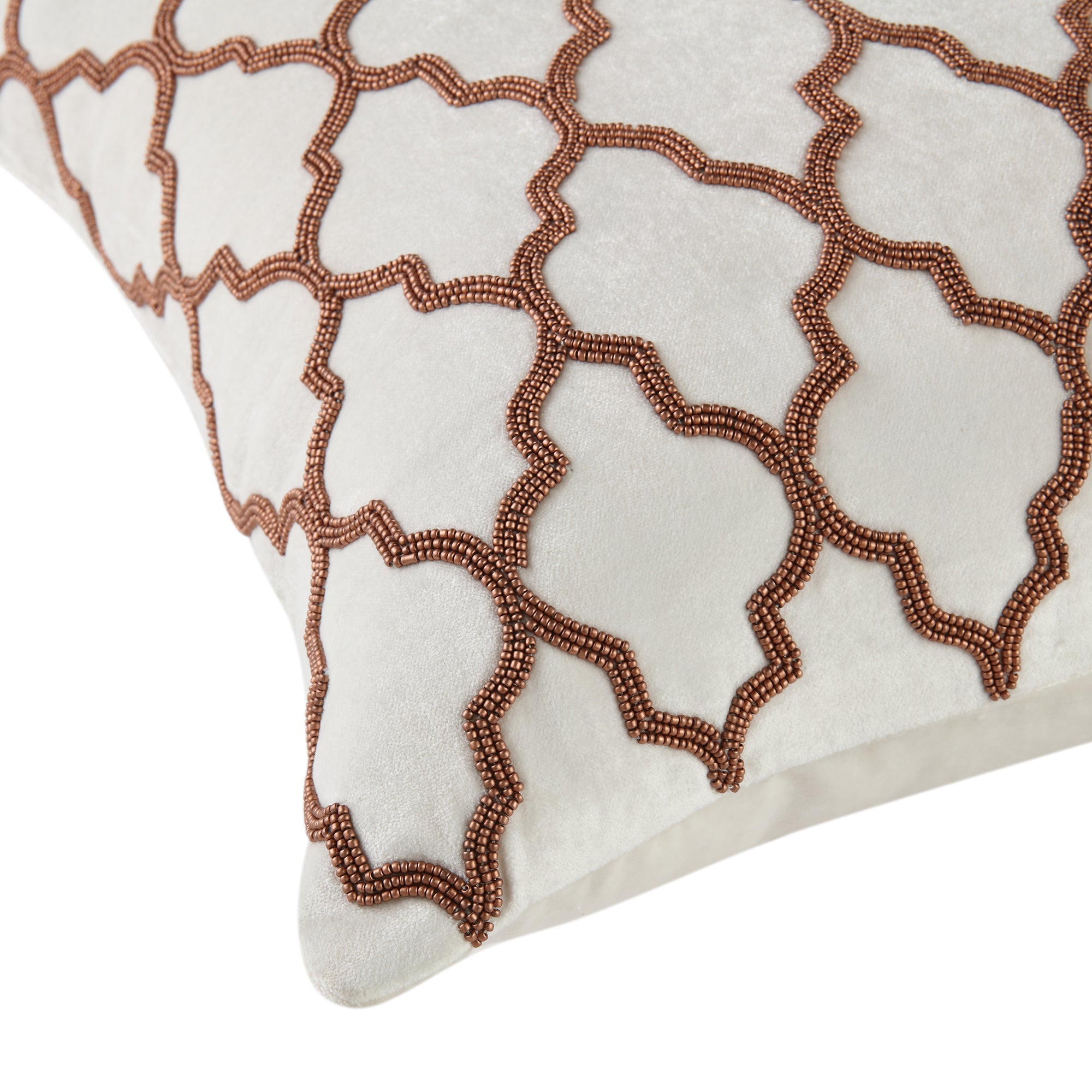 Bộ sưu tập cao cấp Trellis Hand Beaded Pillow - Ảnh 6