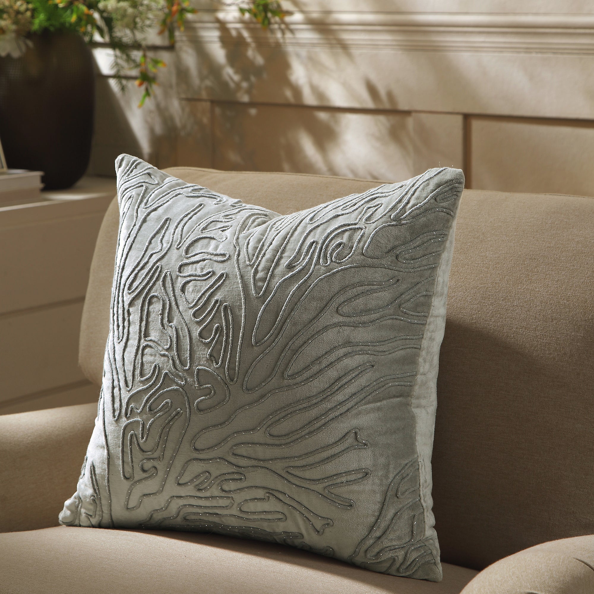 Bộ sưu tập Luxe Wiggle Sparkle Cord Velvet gối - Ảnh 2