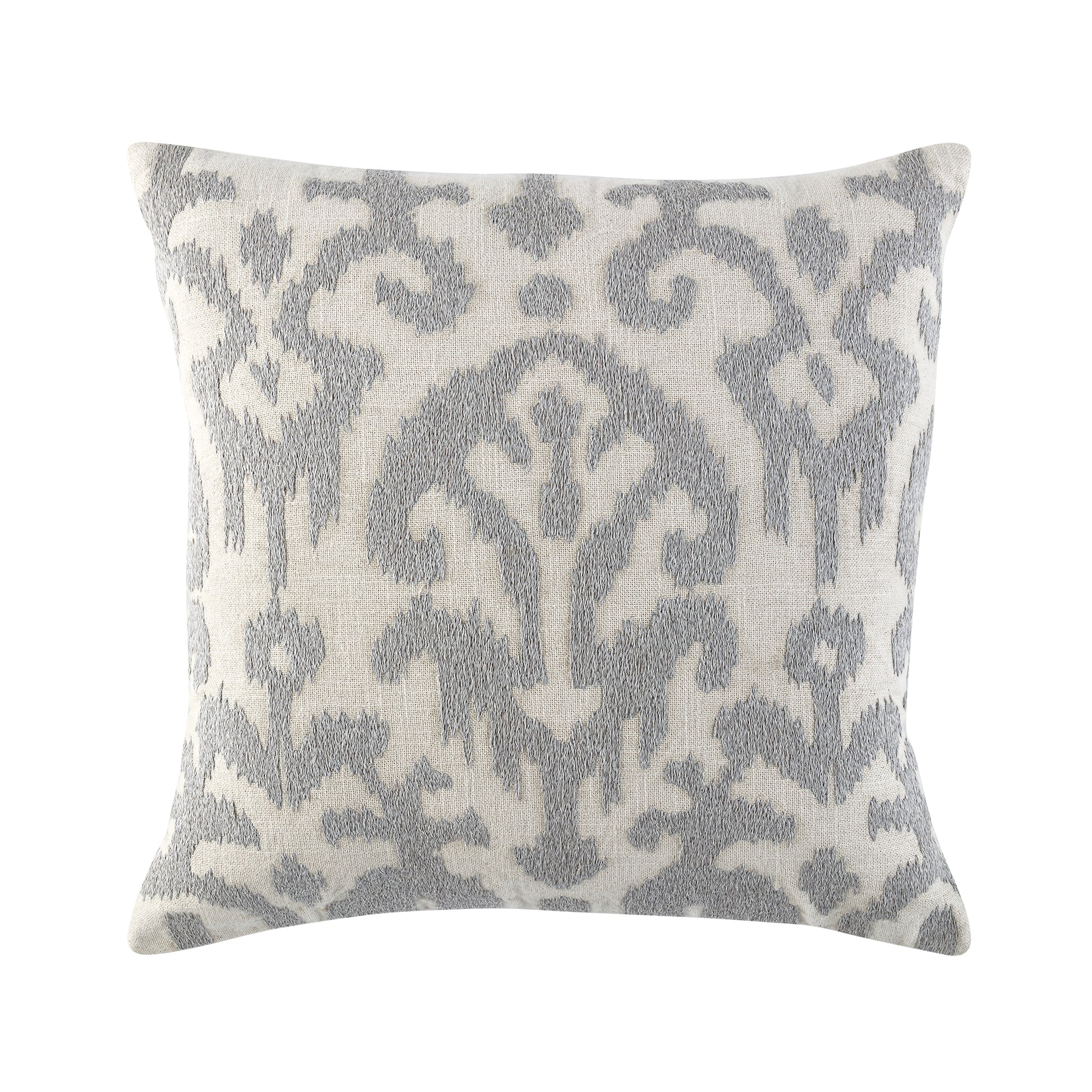 Ikat Collection Mặt trăng màu xám tay thêu gối - Ảnh 4