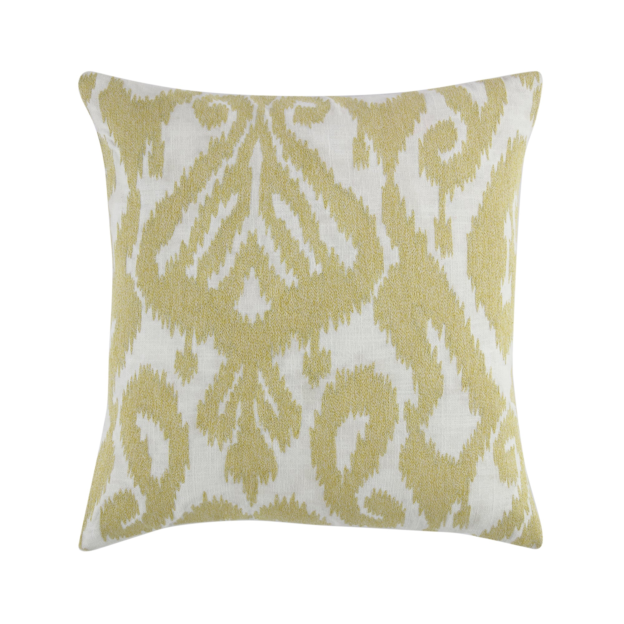 Ikat Collection Ngô màu vàng tay thêu gối - Ảnh 3