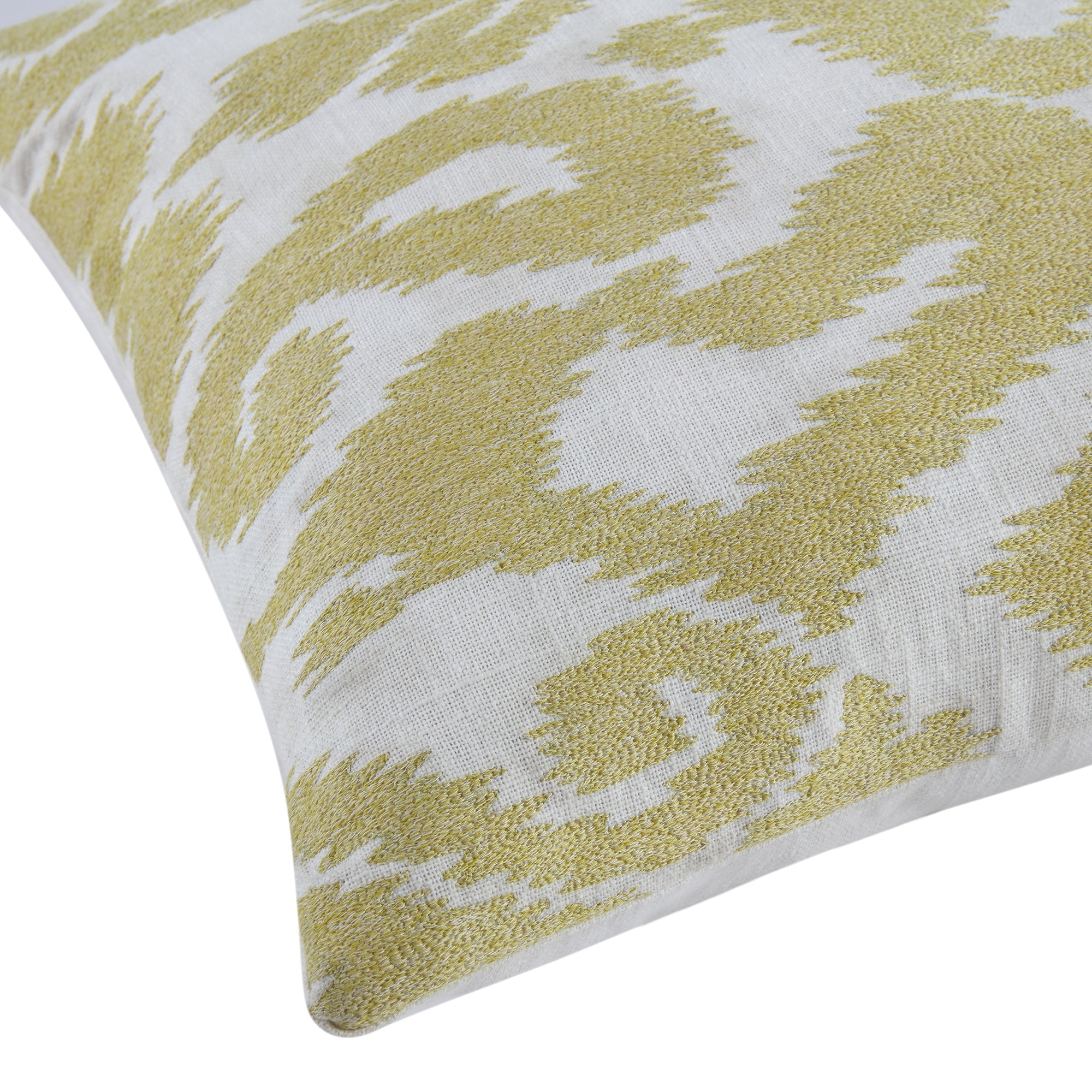 Ikat Collection Ngô màu vàng tay thêu gối - Ảnh 5