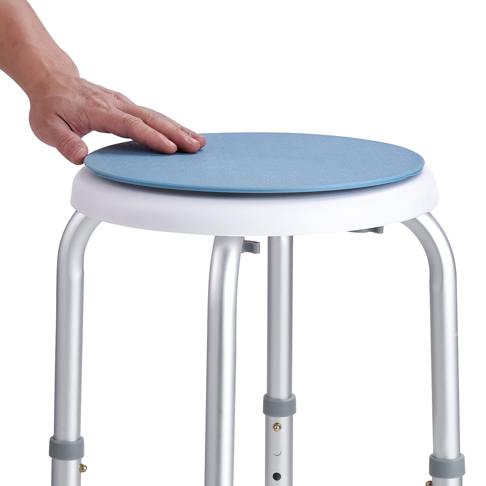 Ghế tắm xoay 360 có thể điều chỉnh với chân không trượt - Ảnh 5